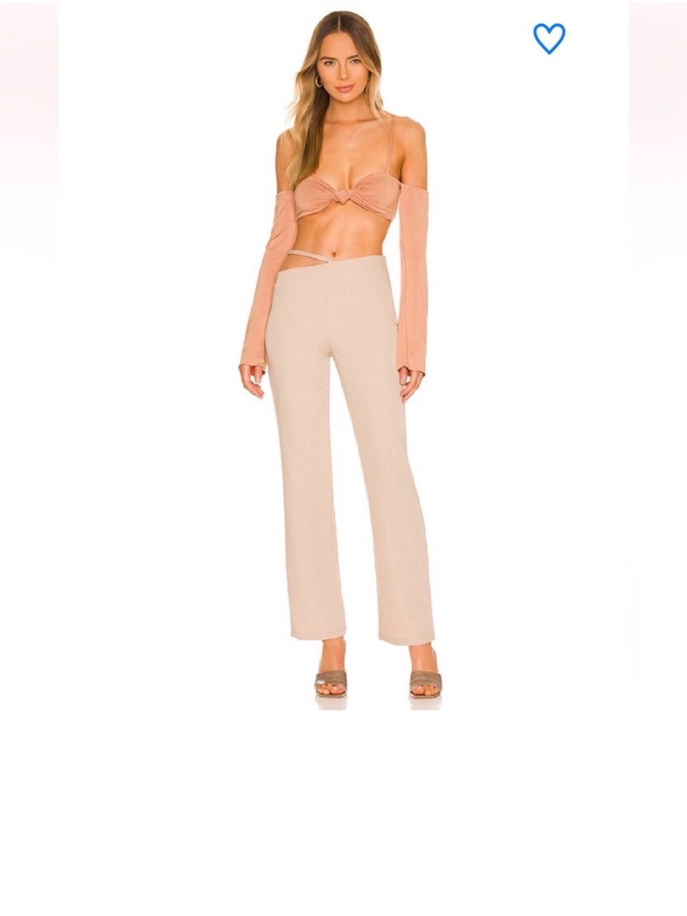 NWT Revolve Superdown Micah Strappy Pant in Nude